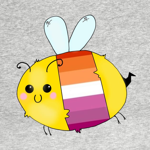 Pride Bees - Lesbian by Rendi_the_Graye